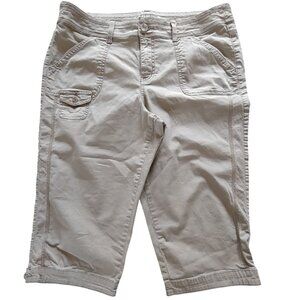 Sonoma Modern Capri Stretch  Light Tan Size Petite 12